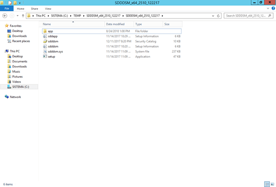 Update do SDDDSM no Windows Server 2012R2