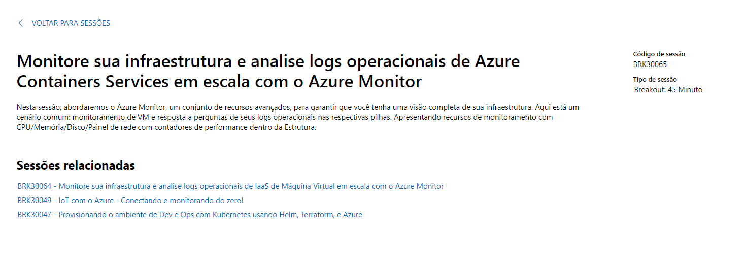 Palestra Ignite 2019 – Containers Services com Azure Monitor