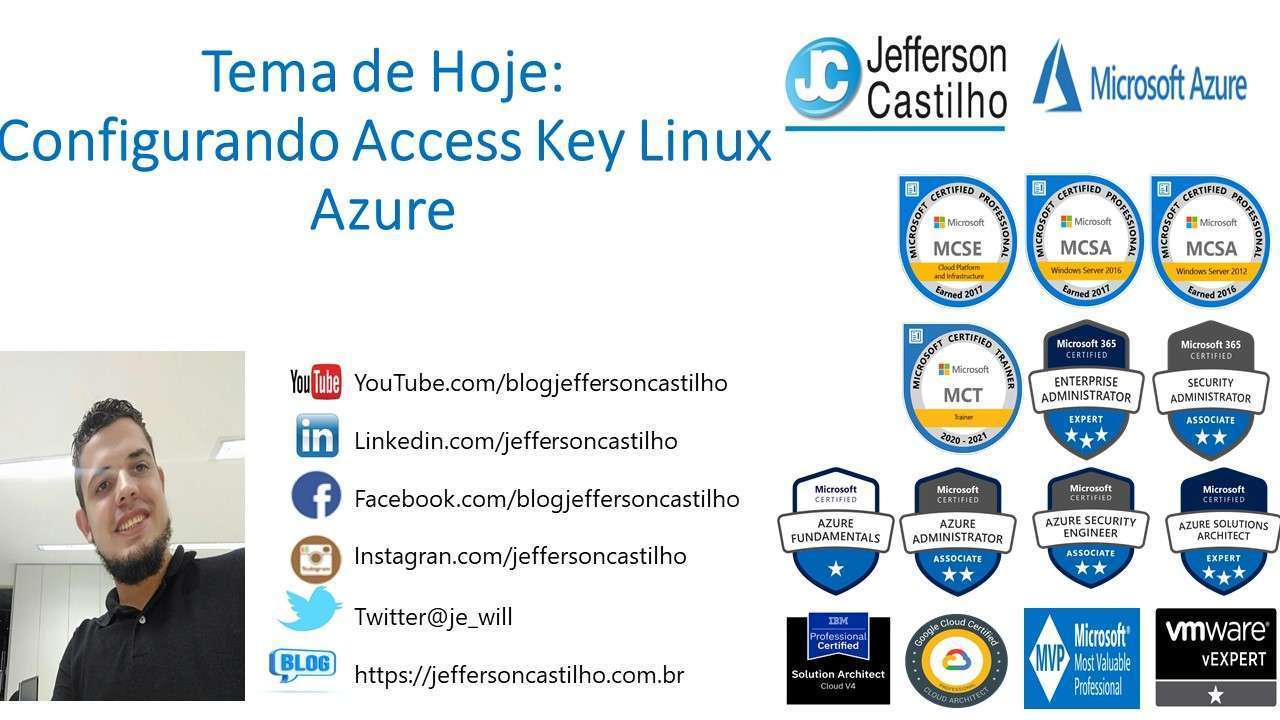 Configurando Access Key Linux Azure