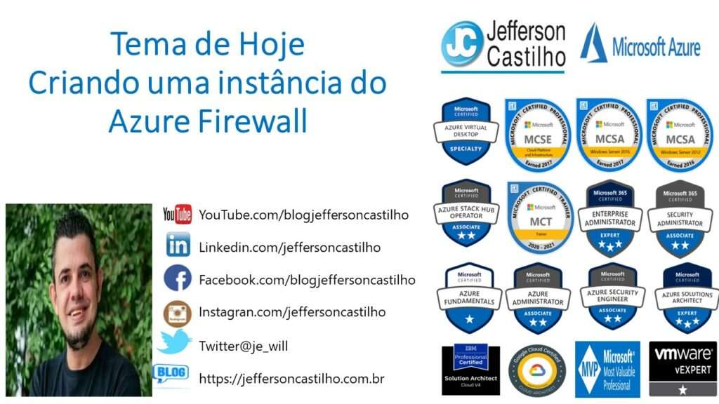 Criando o Azure Firewall Premium