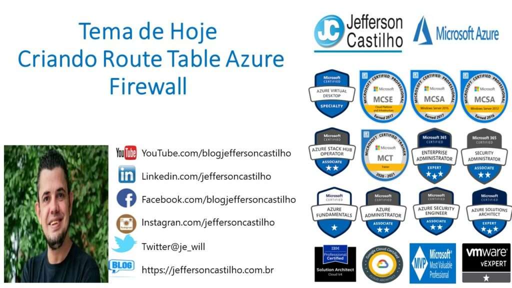criando route table azure firewall 01