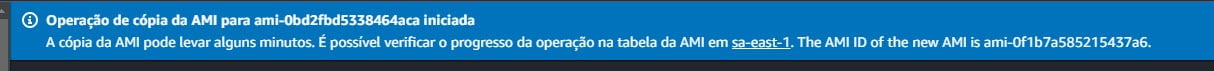 Copiar AMI entre regioes da AWS