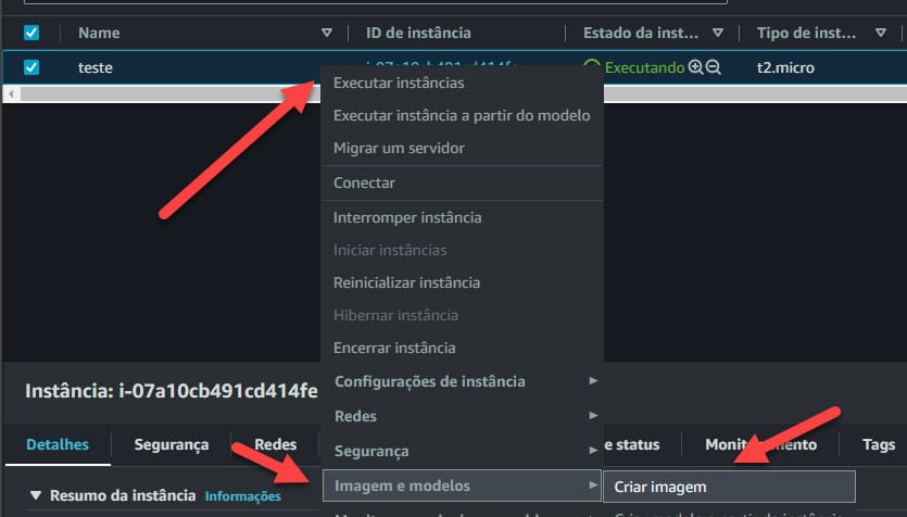 Criando uma AMI na AWS