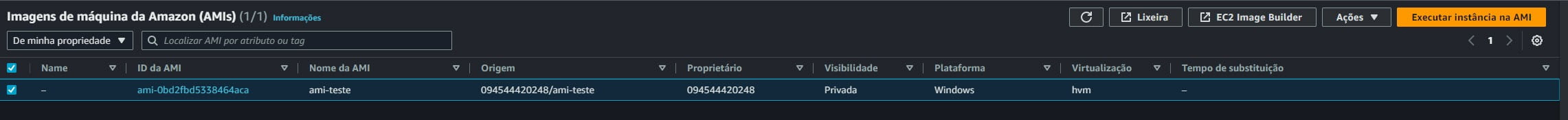 Iniciando uma instancia EC2 de AMI 1 Iniciando uma instancia EC2 de AMI