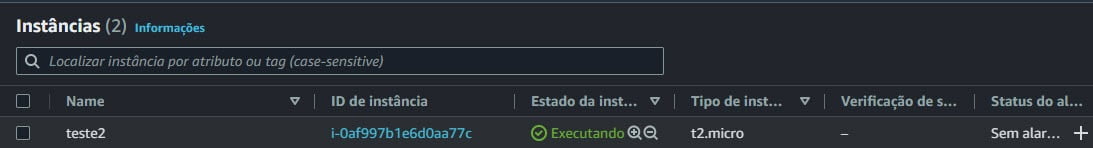 Iniciando uma instancia EC2 de AMI