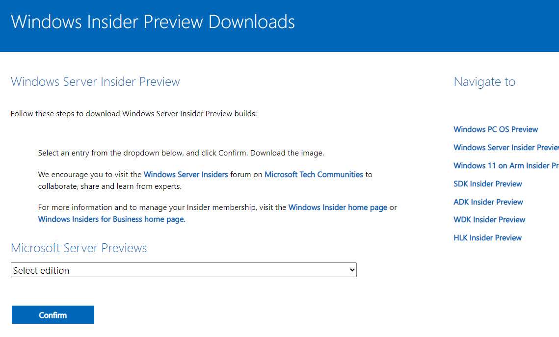 Download do Windows Server 2025