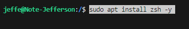Instalando o ZSH no WSL Windows