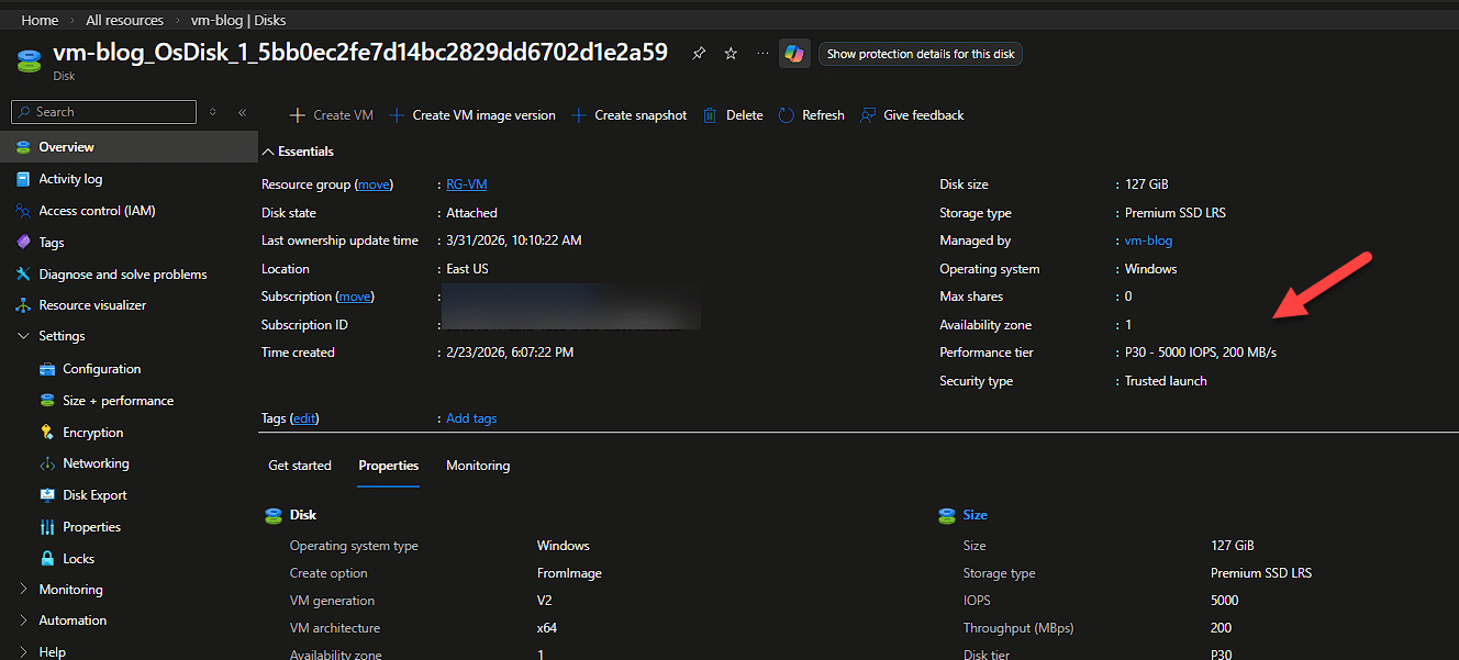 Confirmação de novo Performance Tier aplicado com sucesso