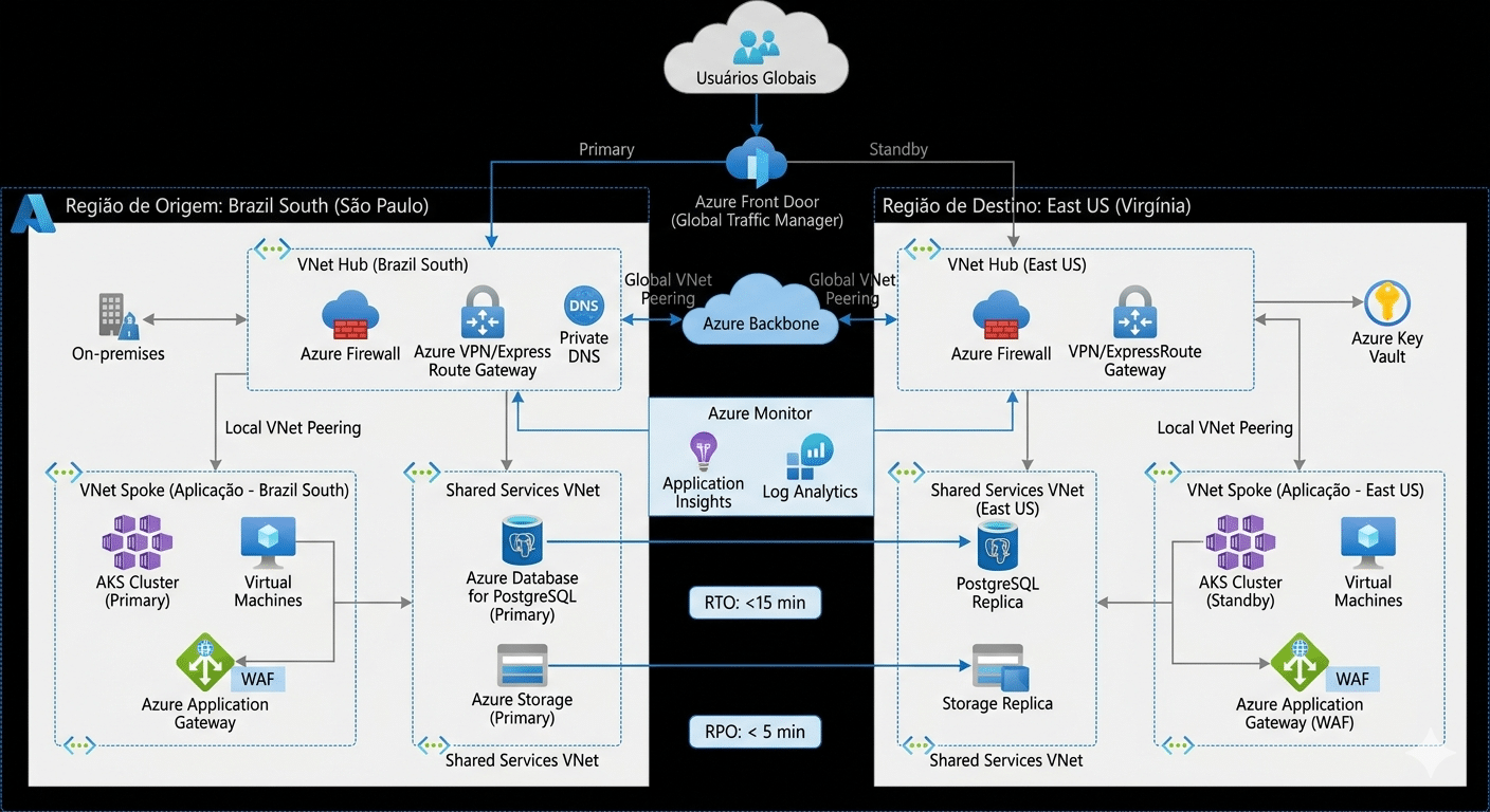 1: Planejamento de DR Azure E Landing Zone