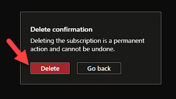 Como Remover Subscription Azure