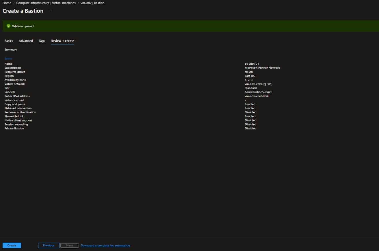 Implementar o Azure Bastion
