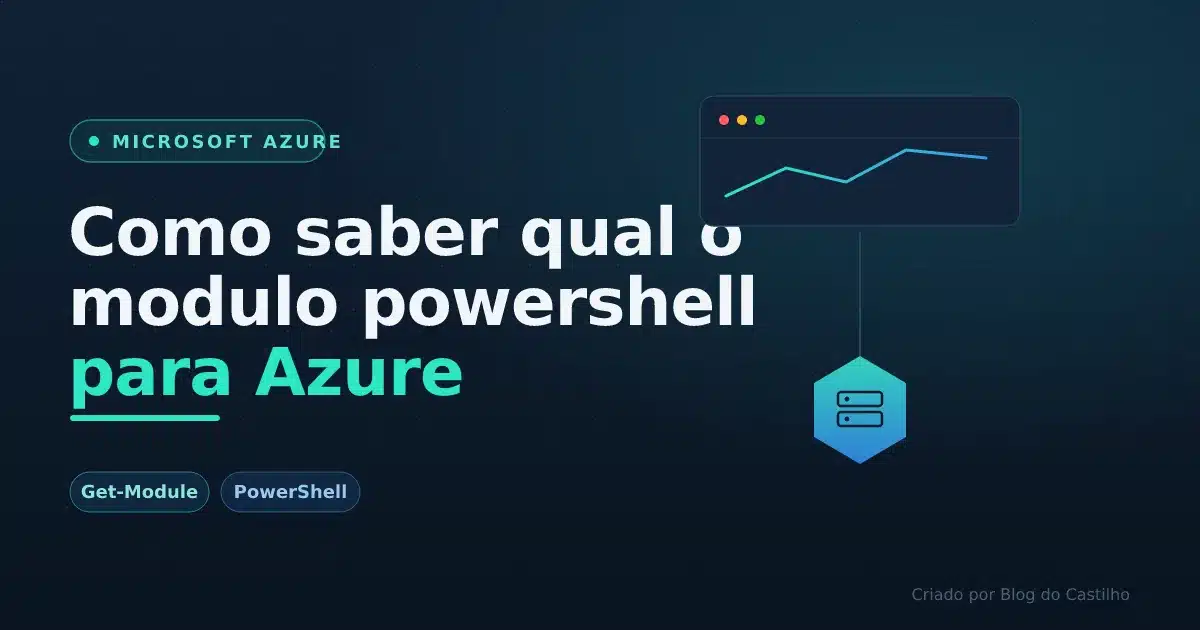 Como saber qual o modulo powershell para Azure