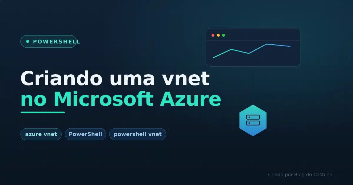 Criando uma vnet no Microsoft Azure