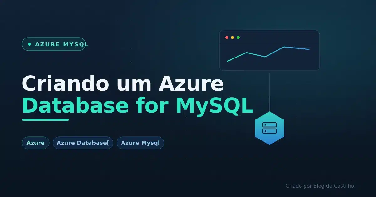 Criando um Azure Database for MySQL