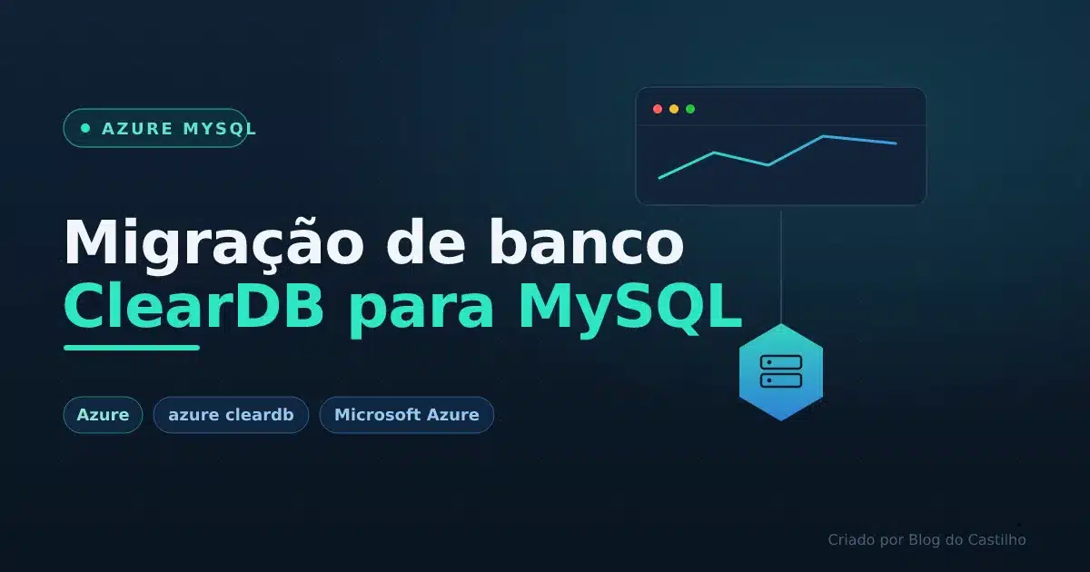 Migração de banco ClearDB para MySQL