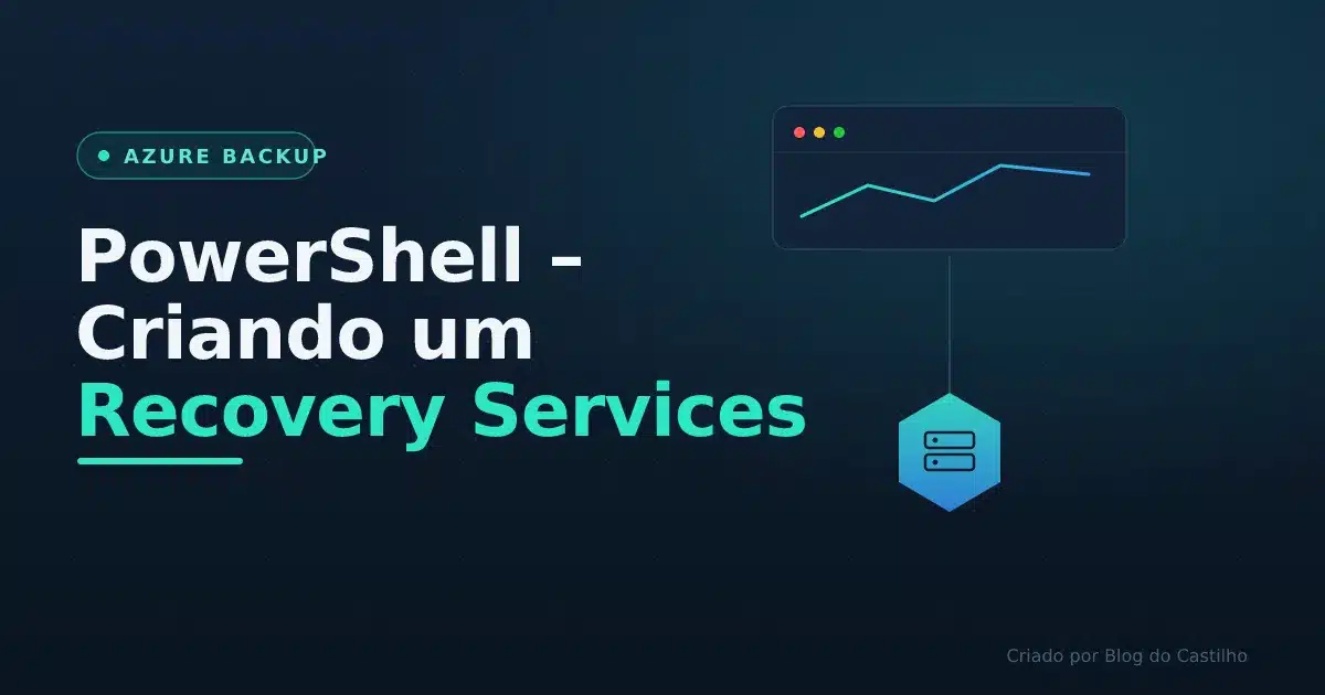 PowerShell – Criando um Recovery Services