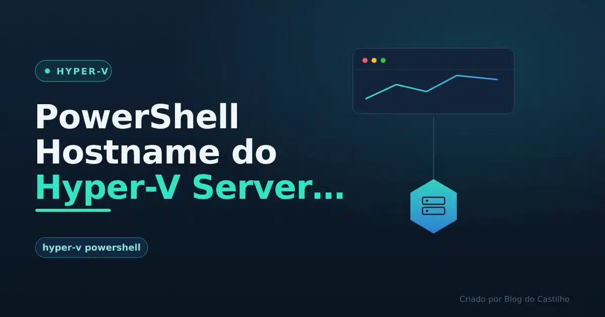 PowerShell Hostname do Hyper-V Server 2019