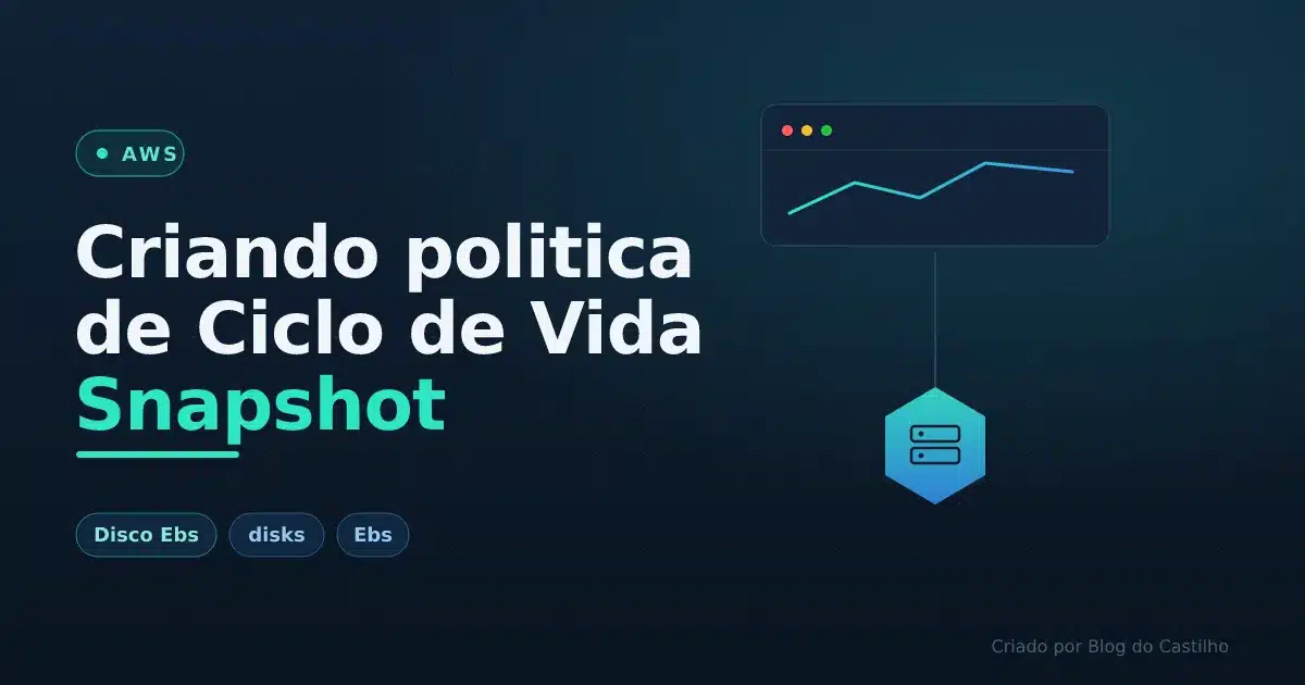 Criando politica de Ciclo de Vida Snapshot