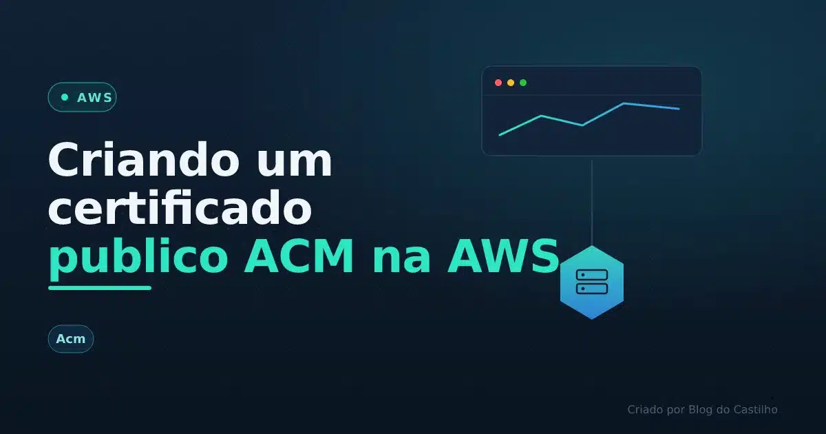 Criando um certificado publico ACM na AWS