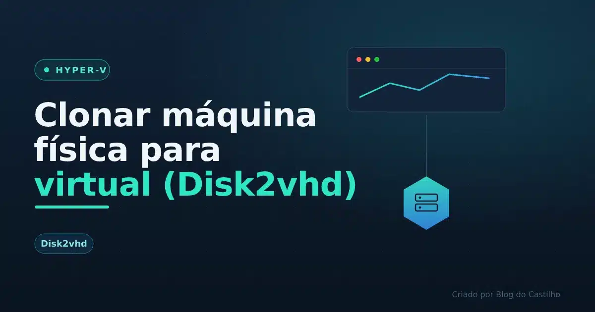 Clonar máquina física para virtual (Disk2vhd)