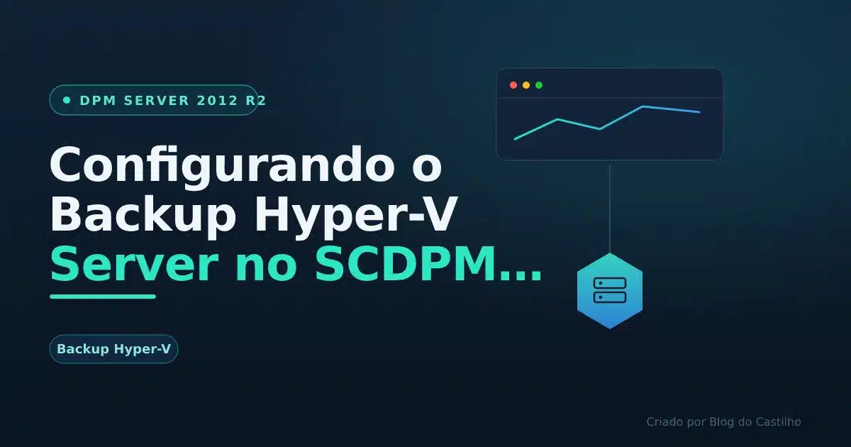 Configurando o Backup Hyper-V Server no SCDPM (Parte 5)