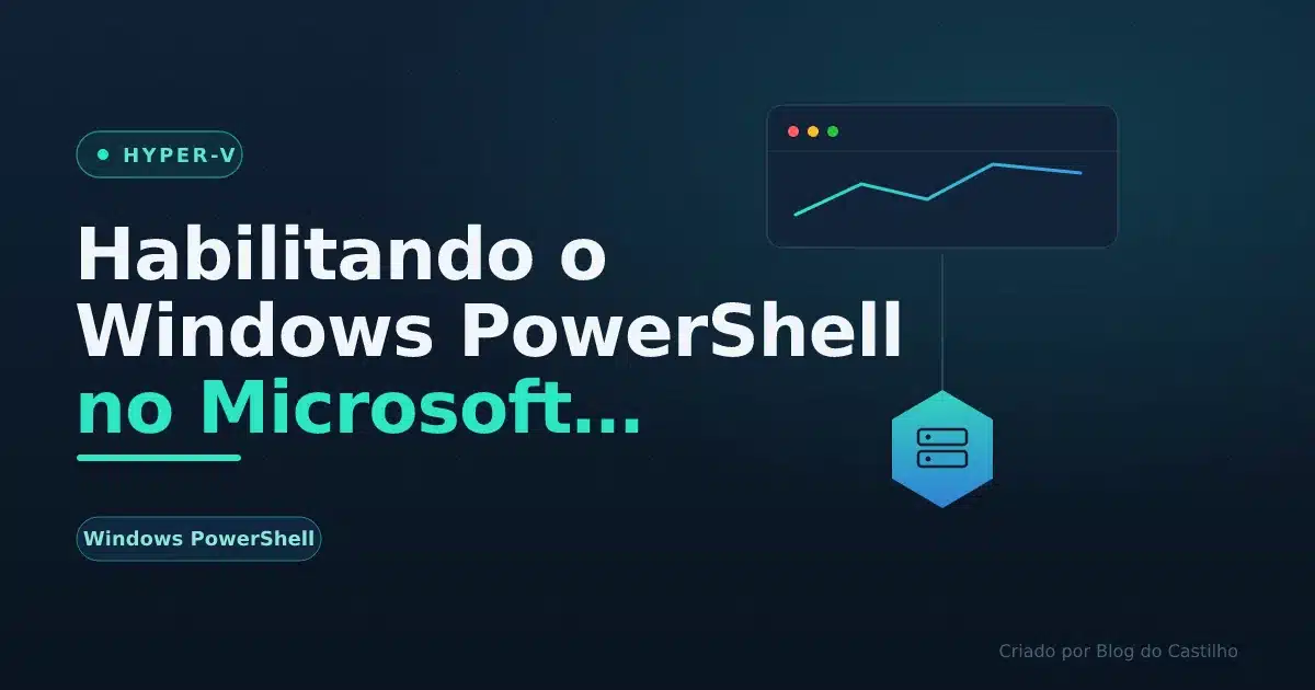 Habilitando o Windows PowerShell no Microsoft Hyper-V Server 2008 R2