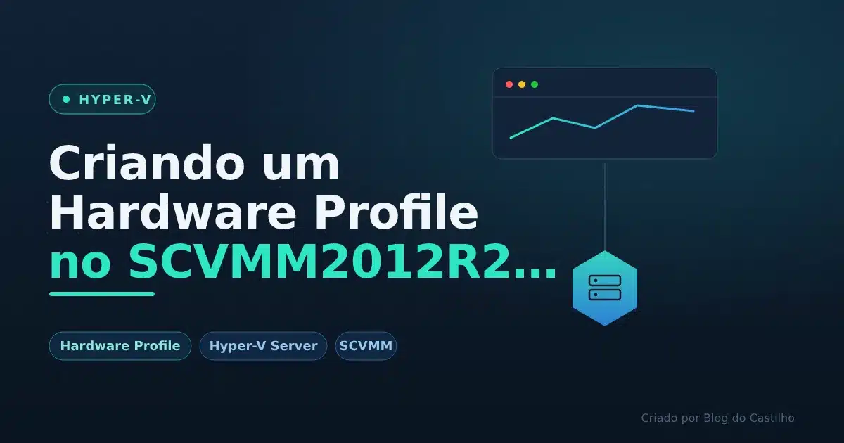 Criando um Hardware Profile no SCVMM2012R2 para Hyper V