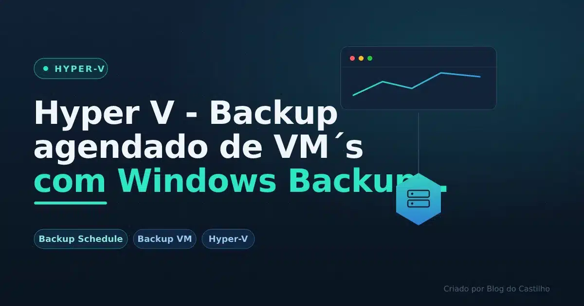 Hyper V - Backup agendado de VM´s com Windows Backup (Backup Schedule)