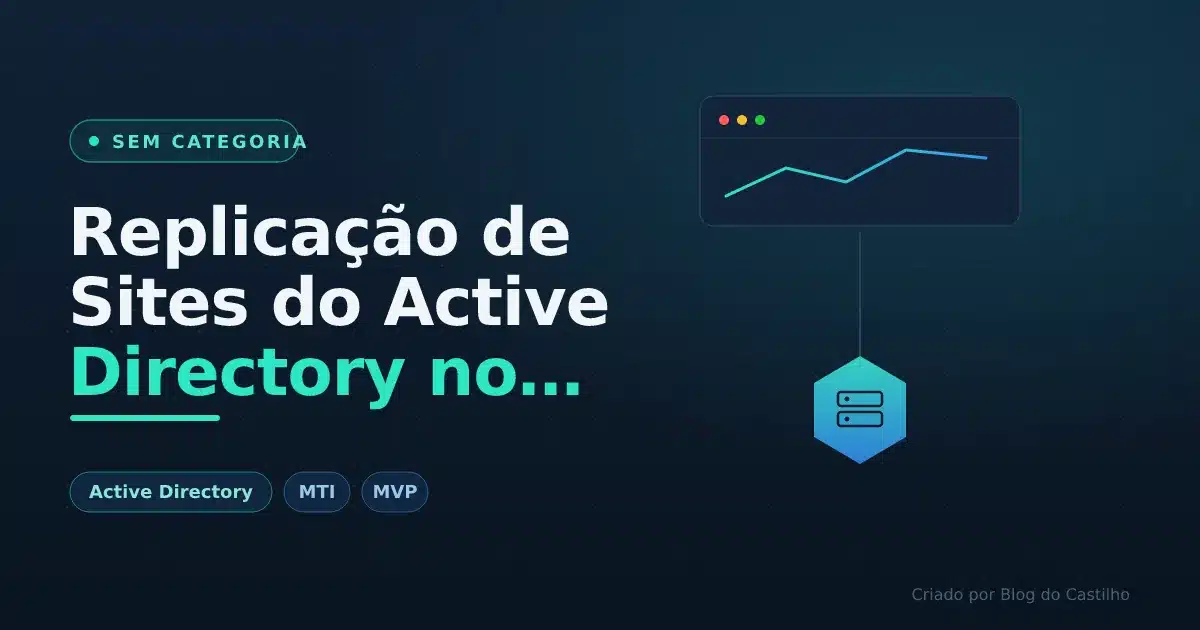 Replicação de Sites do Active Directory no Windows Server 2012R2