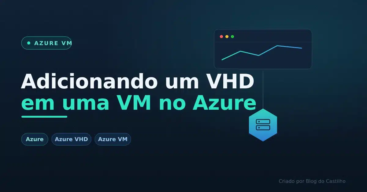 Adicionando um VHD em uma VM no Azure
