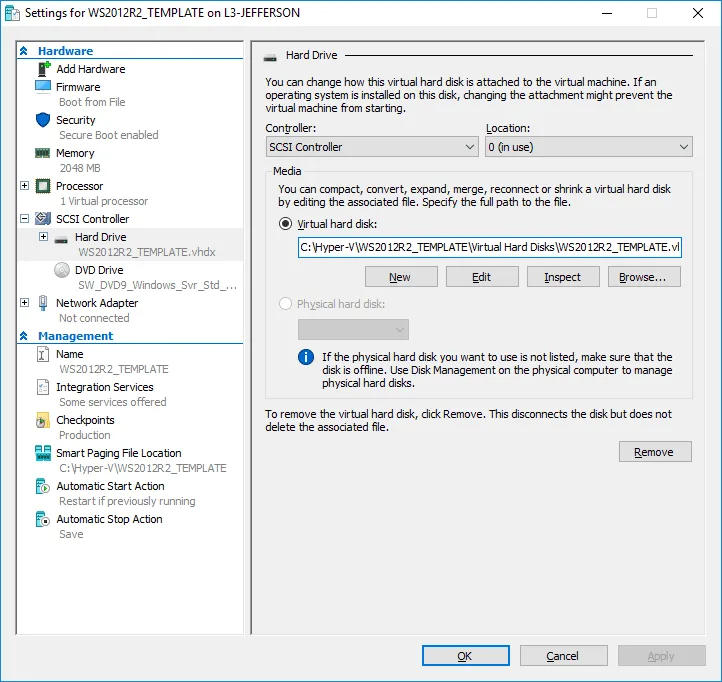 Abrir  um VHDX como unidade de disco no Windows Explorer