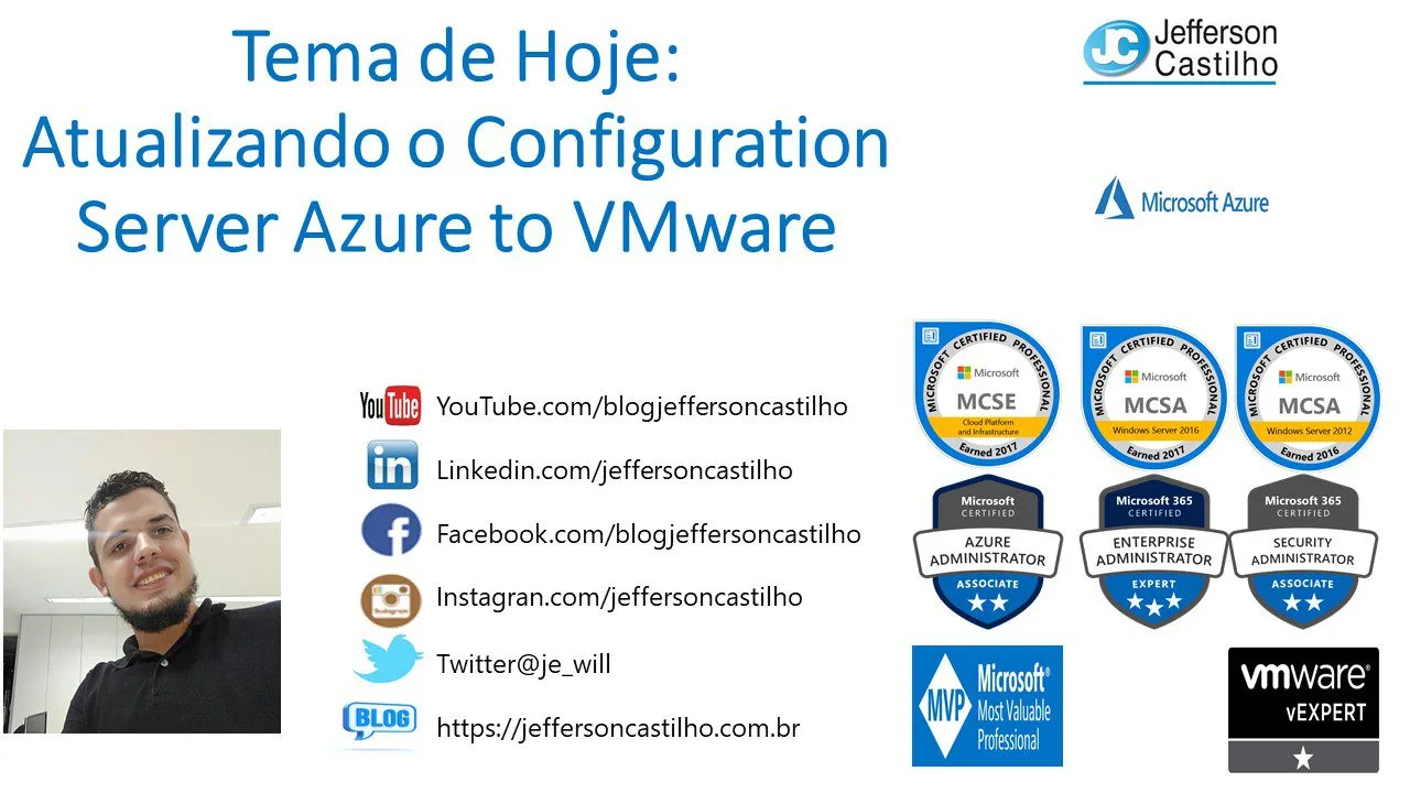 Atualizando o Configuration Server Azure to VMware