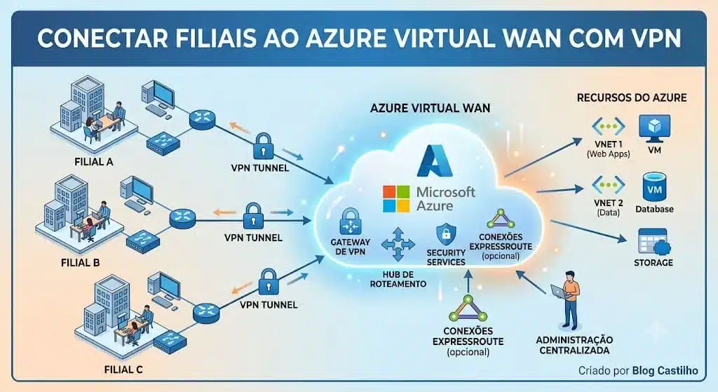 Conectar Filiais ao Azure Virtual WAN com VPN