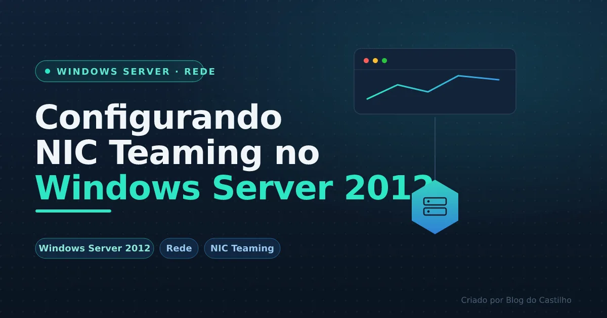 Configurando o NIC Teaming no Windows Server 2012