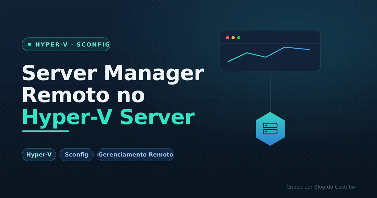 Configurando o Server Manager Remoto Hyper-V Server 2008R2