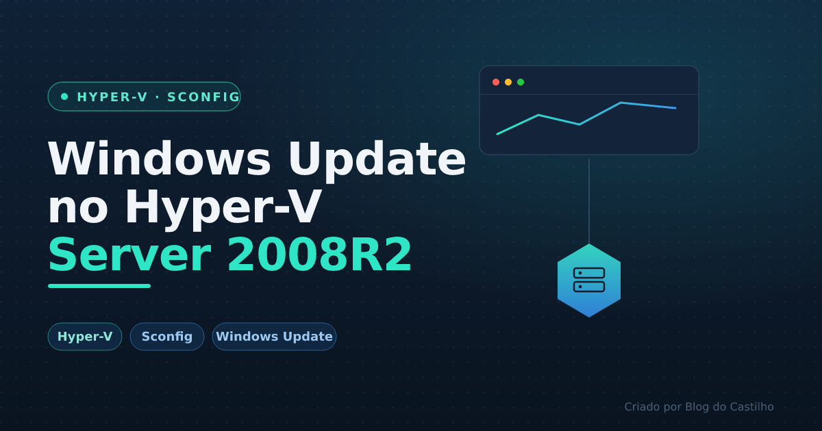 Configurando o Windows Update no Hyper-V Server 2008R2