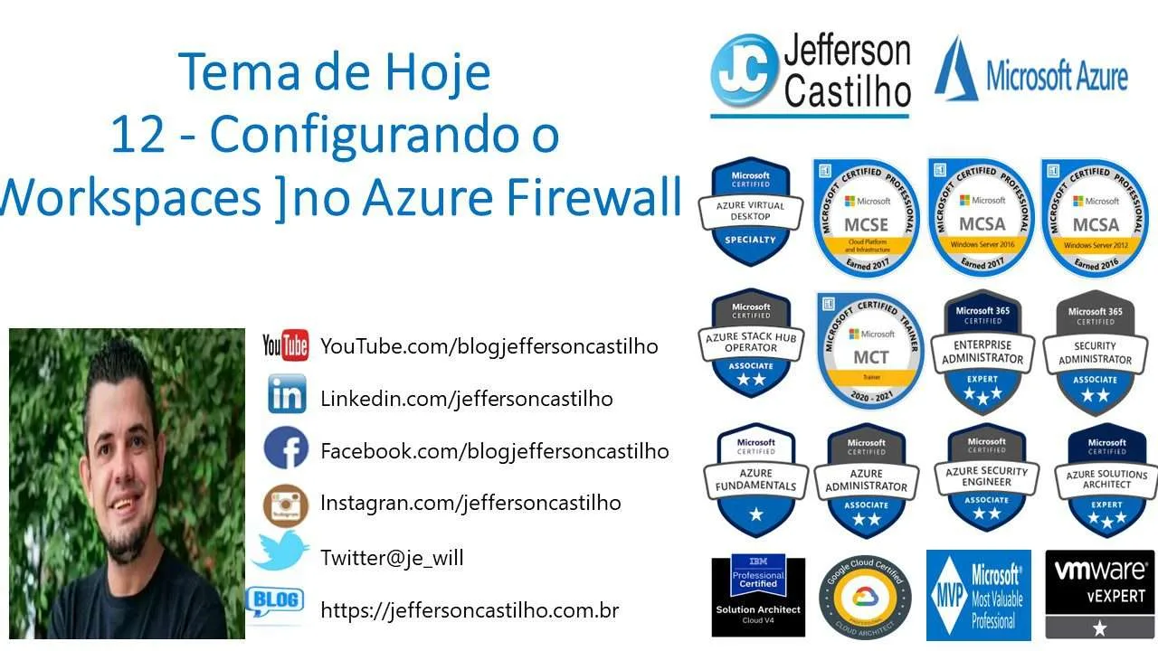 12 - Configurando o Workspaces no Azure Firewall