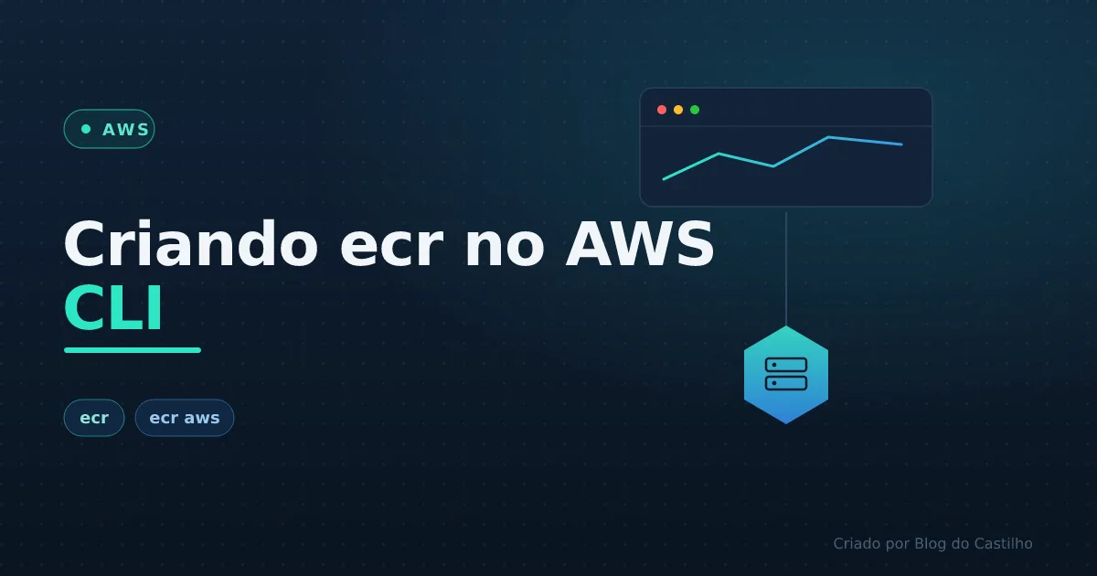 Criando ecr no AWS CLI