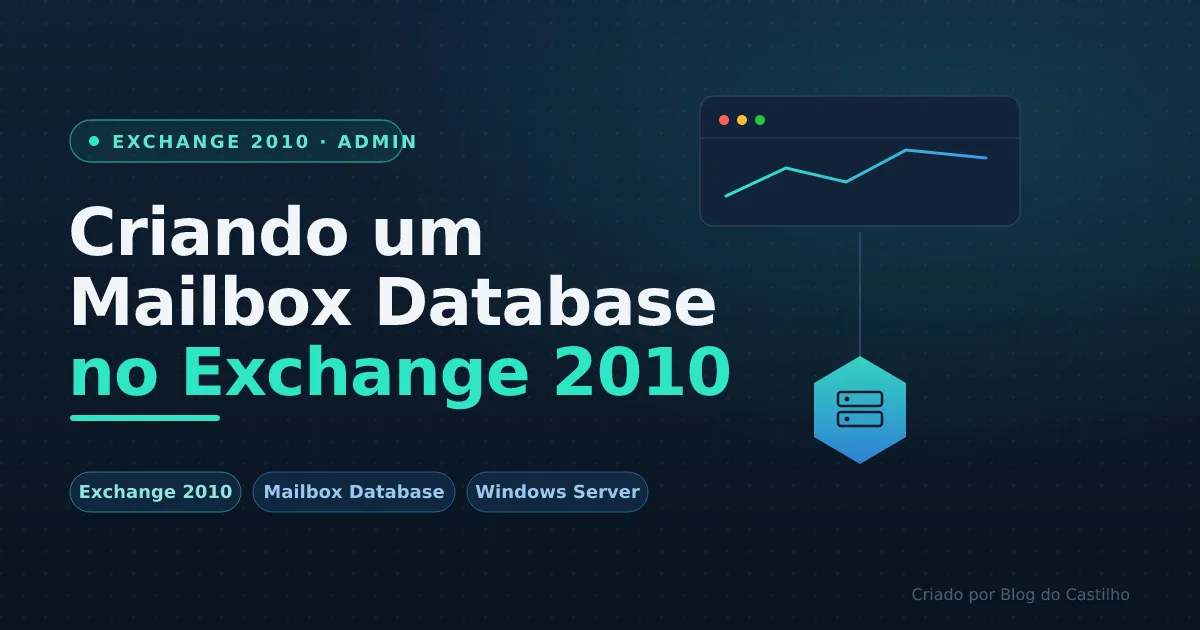 Criando um Mailbox Database (Microsoft Exchange 2010)