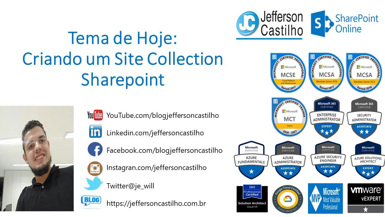Criando um Site Collection Sharepoint