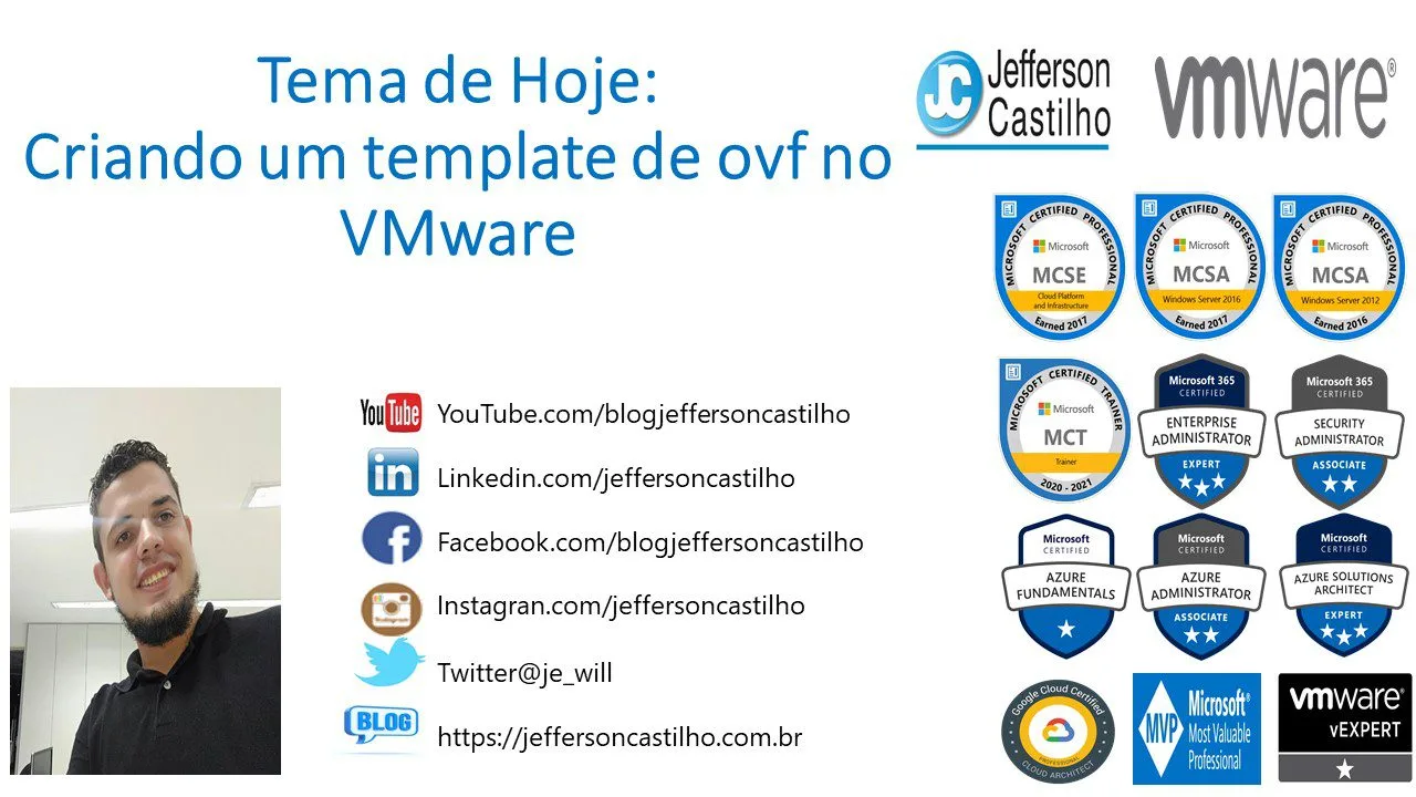 Criando um template de ovf no VMware