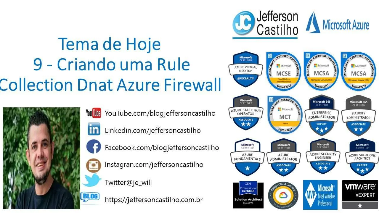 9 - Criando uma Rule Collection Dnat Azure Firewall