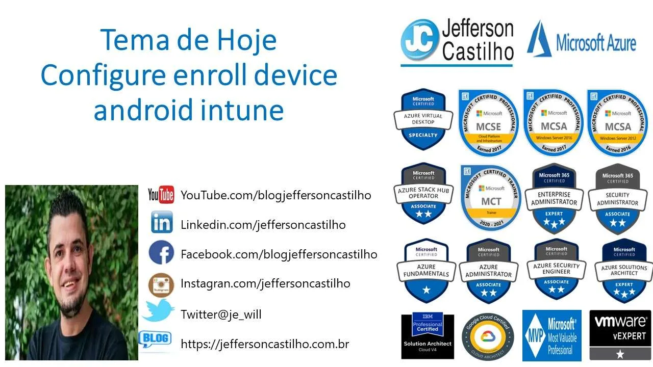 Configure enroll device android intune