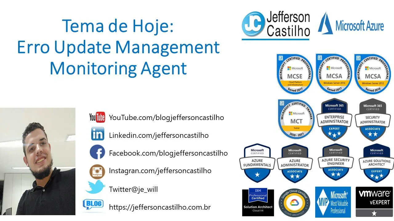 Erro Update Management Monitoring Agent