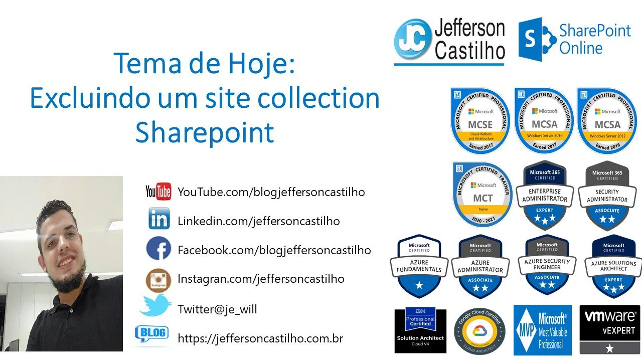 Excluindo um site collection Sharepoint