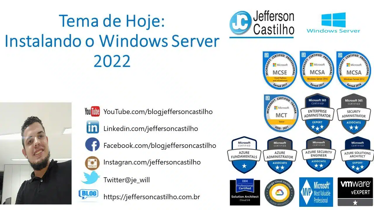 Instalando o Windows Server 2022