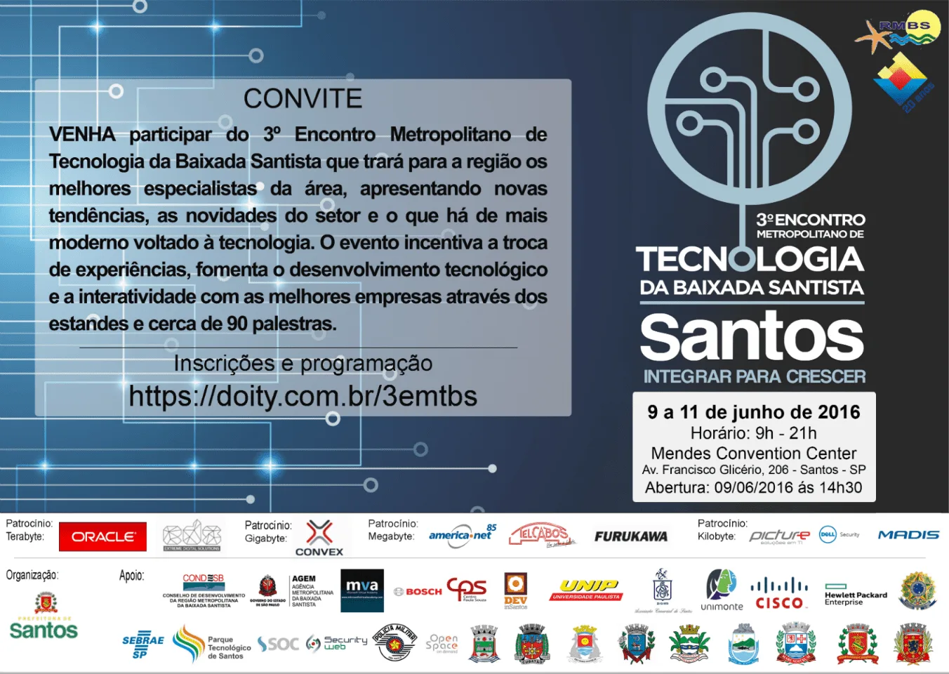 Palestra no 3º Metropolitano de Tecnologia da Baixada Santista