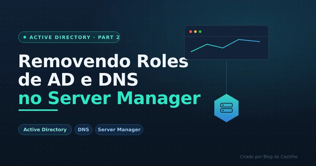 Part 2 – Removendo Roles de AD e DNS no Server Manager