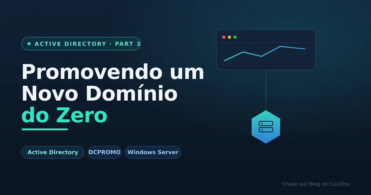 Part 3 – Promovendo um novo Domínio.