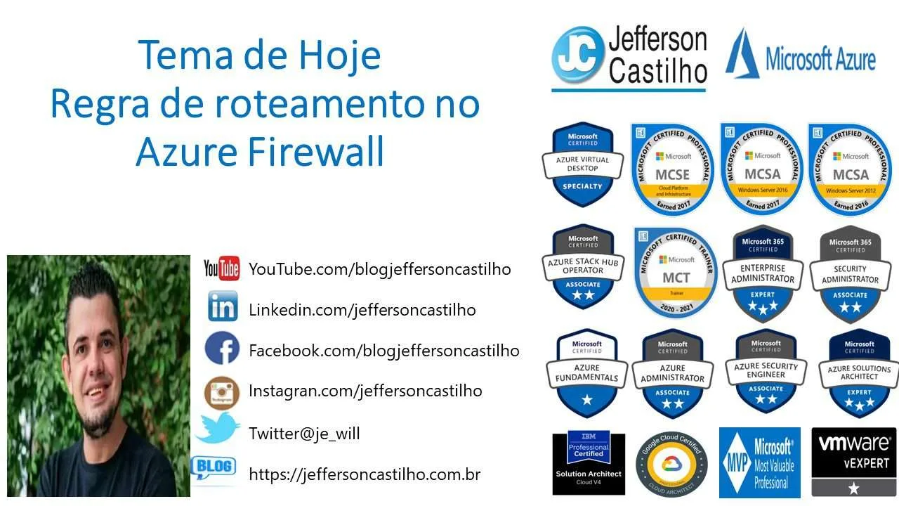 2 - Regra de roteamento no Azure Firewall